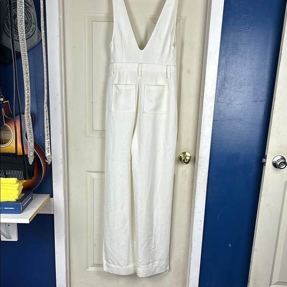 White Sleeveless Plunge Sundress for Brides - Picture 2 of 2